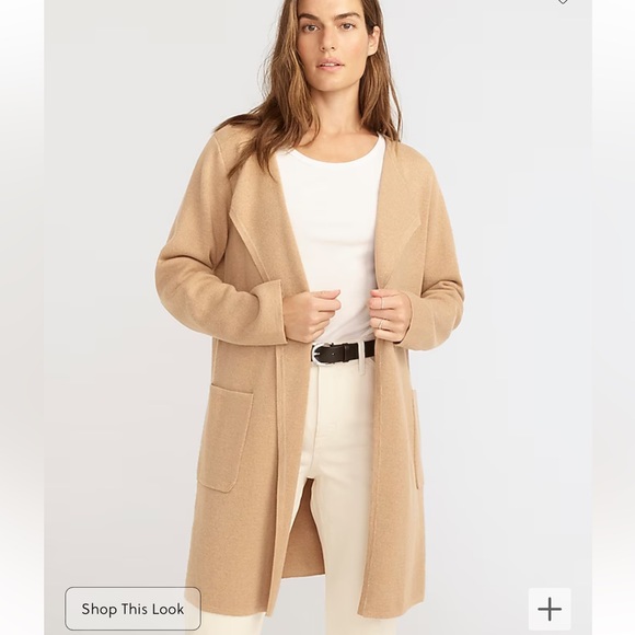 NWT - J. Crew Juliette collarless sweater-blazer - Picture 2 of 7